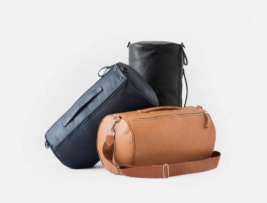 Luxury Travel Bedding Set with Leather Holdall